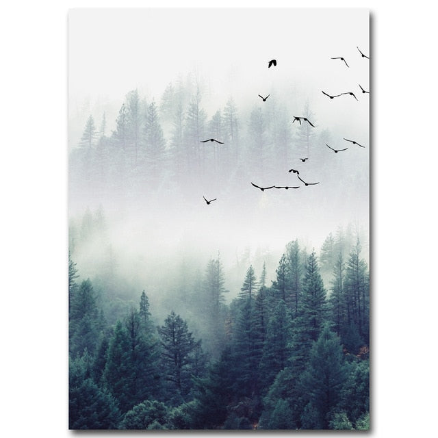 Lanscape Forest Canvas  Wall Art