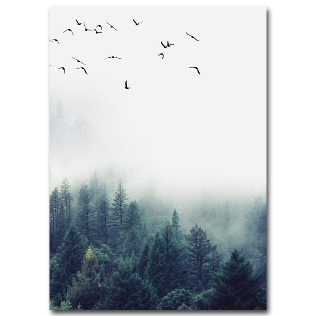 Lanscape Forest Canvas  Wall Art